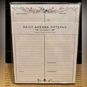 Karen Adams Daily Agenda Notepad - 150 Pages
